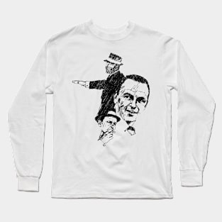 Frank Sinatra // Pencil Drawing Long Sleeve T-Shirt